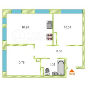 Квартира 51,2 м², 2-комнатная - изображение 1