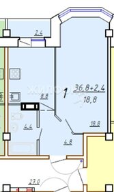 38,9 м², 1-комнатная квартира 5 000 000 ₽ - изображение 46