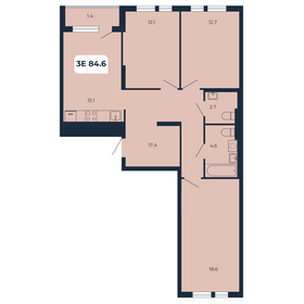 86,7 м², 3-комнатная квартира 9 103 500 ₽ - изображение 33