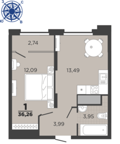 40,9 м², 1-комнатная квартира 4 355 000 ₽ - изображение 99
