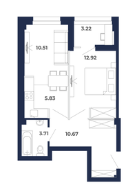 46,3 м², 2-комнатная квартира 5 399 000 ₽ - изображение 73