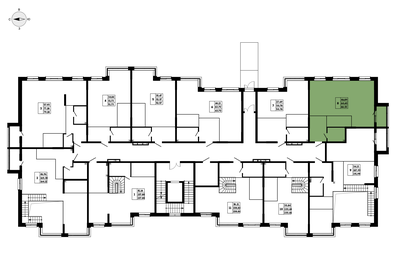 64,3 м², 1-комнатная квартира 9 067 710 ₽ - изображение 18