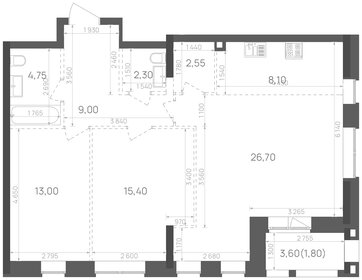 82 м², 2-комнатная квартира 15 765 367 ₽ - изображение 1