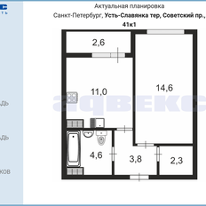 Квартира 36,3 м², 1-комнатная - изображение 2