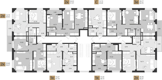 38,2 м², 1-комнатная квартира 4 261 024 ₽ - изображение 36
