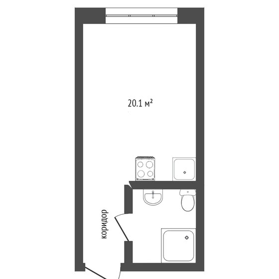 20 м², квартира-студия 6 300 000 ₽ - изображение 51