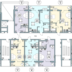 Квартира 55,4 м², 2-комнатные - изображение 2