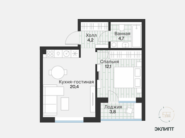 37,3 м², 1-комнатная квартира 5 320 000 ₽ - изображение 34