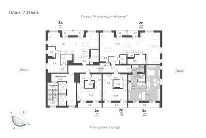 98,2 м², 2-комнатная квартира 12 900 000 ₽ - изображение 69