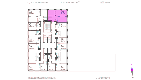 80 м², 3-комнатная квартира 22 000 000 ₽ - изображение 74