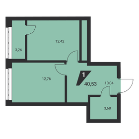 39,1 м², 1-комнатная квартира 4 950 000 ₽ - изображение 33