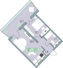 28 м², 1-комнатная квартира 12 000 ₽ в месяц - изображение 89