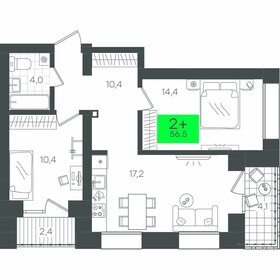 60,7 м², 2-комнатная квартира 7 850 000 ₽ - изображение 12