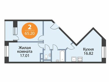 65,5 м², 2-комнатная квартира 18 454 620 ₽ - изображение 66