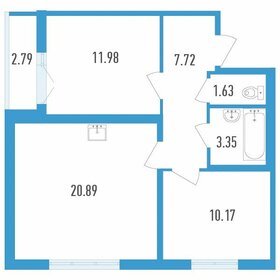 Квартира 57,1 м², 2-комнатная - изображение 1