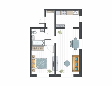 Квартира 47,9 м², 2-комнатная - изображение 1