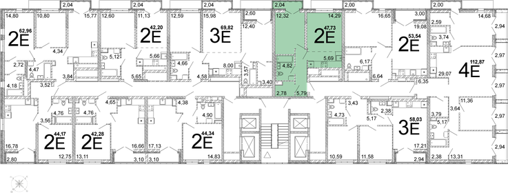 42,5 м², 1-комнатная квартира 7 017 155 ₽ - изображение 28