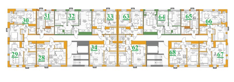 42,5 м², 1-комнатная квартира 4 246 000 ₽ - изображение 12