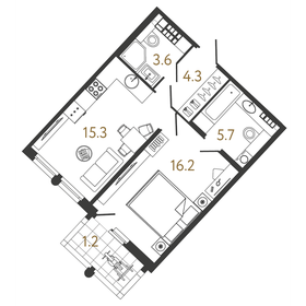 55,8 м², 2-комнатная квартира 12 500 000 ₽ - изображение 91