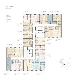 69,4 м², 2-комнатные апартаменты 45 593 072 ₽ - изображение 69