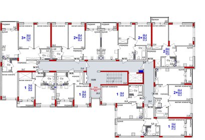 44,8 м², 1-комнатная квартира 3 800 000 ₽ - изображение 33