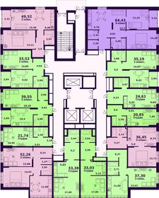 33,8 м², 1-комнатная квартира 3 172 500 ₽ - изображение 38