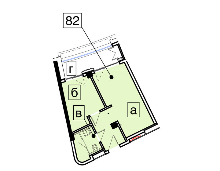 39,6 м², 2-комнатные апартаменты 75 240 000 ₽ - изображение 1