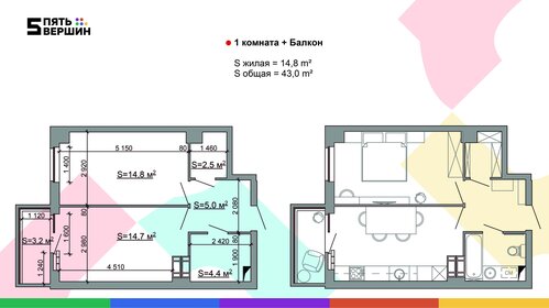 29 м², квартира-студия 5 550 000 ₽ - изображение 87