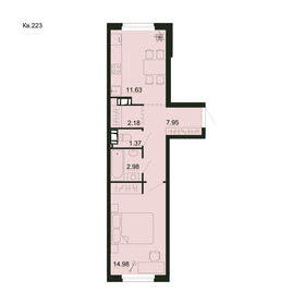 32,4 м², 1-комнатная квартира 3 400 000 ₽ - изображение 96