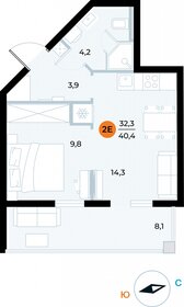 41,7 м², 1-комнатные апартаменты 10 800 487 ₽ - изображение 48