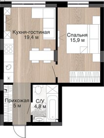 46,4 м², квартира-студия 6 032 000 ₽ - изображение 17