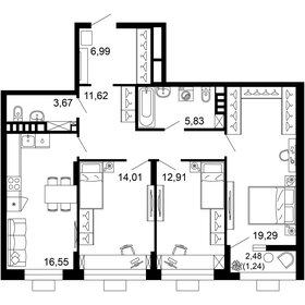 88 м², 3-комнатная квартира 17 504 040 ₽ - изображение 35