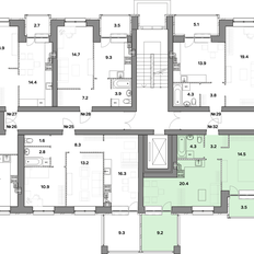 Квартира 55,1 м², 1-комнатная - изображение 2