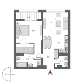 75,1 м², 2-комнатная квартира 11 850 000 ₽ - изображение 112