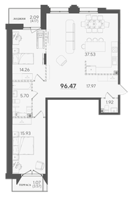 100,7 м², 2-комнатная квартира 25 076 184 ₽ - изображение 51