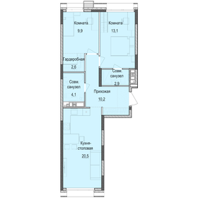 65 м², 2-комнатная квартира 9 121 000 ₽ - изображение 18