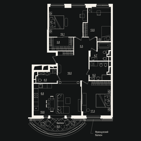 128,5 м², 4-комнатная квартира 30 762 184 ₽ - изображение 10