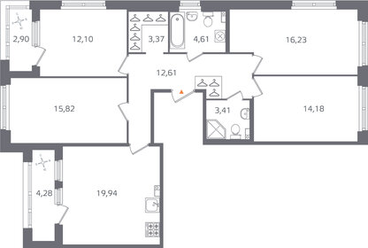 111,5 м², 5-комнатная квартира 16 600 000 ₽ - изображение 168