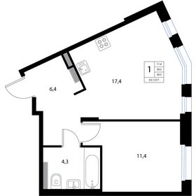 35,8 м², 2-комнатная квартира 6 479 800 ₽ - изображение 60