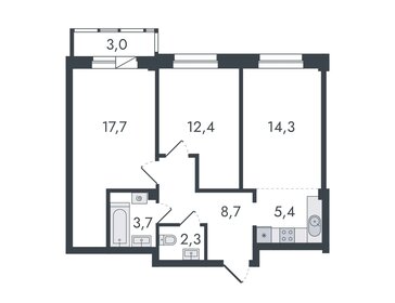 54 м², 3-комнатная квартира 8 570 000 ₽ - изображение 77