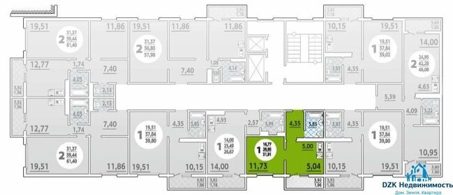 Квартира 32 м², 1-комнатная - изображение 5