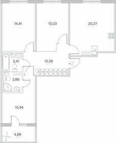 Квартира 77,7 м², 3-комнатная - изображение 1