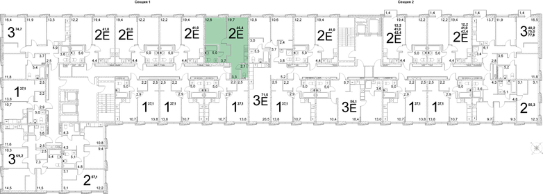 50,7 м², 2-комнатная квартира 5 990 000 ₽ - изображение 74