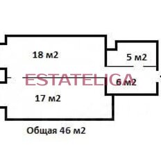 Квартира 46 м², 1-комнатная - изображение 5