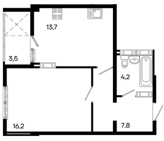 46 м², 1-комнатная квартира 8 800 000 ₽ - изображение 32