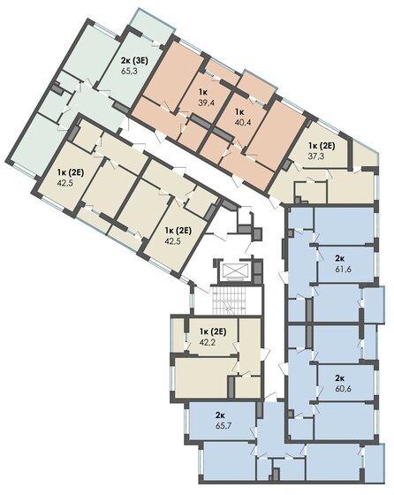 65,9 м², 2-комнатная квартира 8 565 000 ₽ - изображение 73