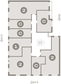 Квартира 61,7 м², 2-комнатная - изображение 2