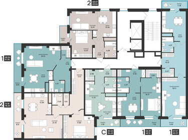 60,2 м², 2-комнатная квартира 8 232 800 ₽ - изображение 65