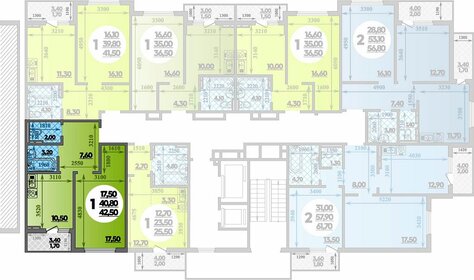 44 м², 1-комнатная квартира 7 500 000 ₽ - изображение 38