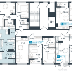 Квартира 60,4 м², 2-комнатная - изображение 3